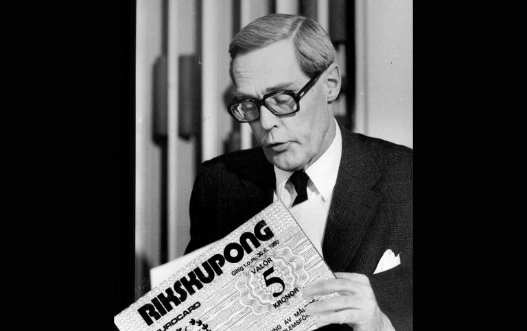 Gösta Ekman med en Rikskupong