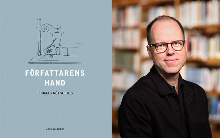 Omslaget till Författarens hand. Thomas Götselius.