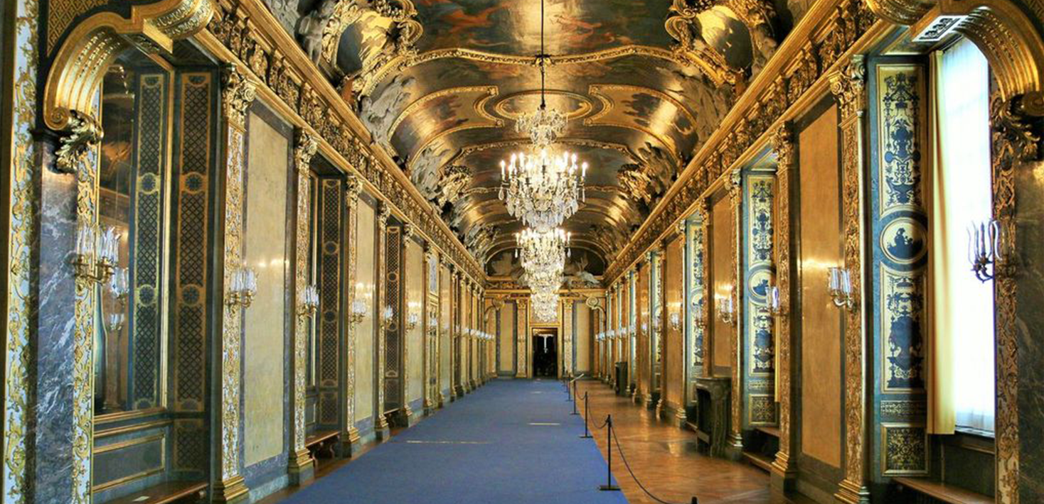 The inside of Stockholm Palace.