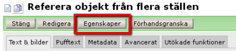 Egenskaper