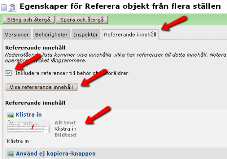 Refererande innehåll