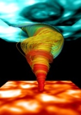 Magnetic tornado
